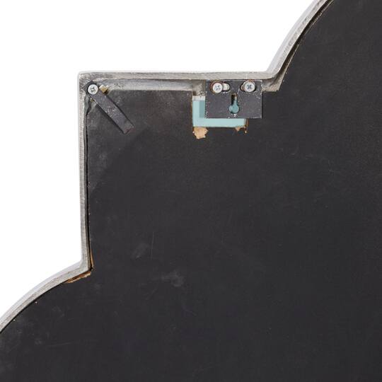 Gray Glam Aluminum Wall Mirror, 40" x 40"